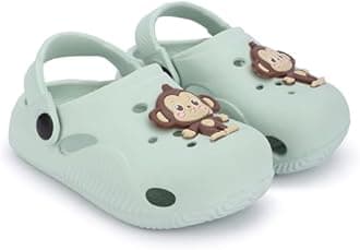 GLJ Little AngelToddler Clogs Slippers, 12 Months to 3 Years, Baby Boy, Waterproof, Lightweight, Cute Cartoon Penguin Design