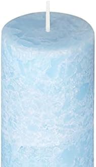 PROSPERRO LUMO by Parkash Candles Set of 3 Fragrance Pillar Candles Marble Finish (Maldives Fragrance)