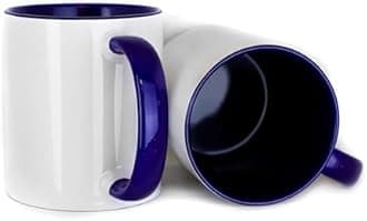 Personalized Photo Mug 11oz on Both Side Custom Mug with Picture Logo Text Personalized Coffee Mug Customized Gifts for Birthday Mother’s Day Housewarming Custom Coffee Mug Taza Personalizadas (Blue)