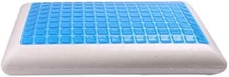 METRON Cool Gel Latex Feel Comfort |Reversible Double-Sided Pillow| Thick | Medium Soft Bounce Orthopedic Support |Cool in Summers & Warm in Winters | Size-24”x16”x5”Inches