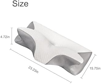 Neckhaven Pillow, Cervical Neck Pillow, Dreamers Relief Pillow for Pain Relief & Sleeping, Ergonomic Contour for Side Sleepers, Necks and Shoulder Support