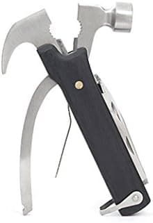 Kikkerland CD502-BK Wood Hammer Multi Tool, Black