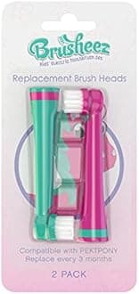 Brusheez Electronic Toothbrush Replacement Brush Heads (Prancy the Pony)-2 Pack
