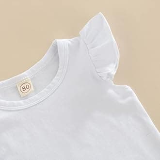 Toddler Baby Girl Summer Overall Outfit Ruffle Sleeve Tops T-Shirt + Floral Suspender Shorts Pockets Clothes Set (Floral Green, 2-3 Years)