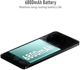 fuxinya Pova6 pro Unlocked Android Phone Smartphone 10-core 8GB+256GB Cell Phone 48MP+108MP Camera Pixels 6800mAh Battery for Extended Standby 6.82-inch HD Screen Mobile Phone 5G Dual SIM Card (Blue)