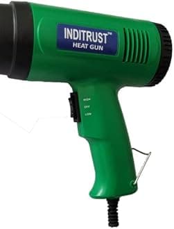Inditrust 2000 Watt professional heat gun hot air gun with dual temperature setting for Shrink Wrapping, Packing, Paint removal heat gun designed for industrial use (GREEN)