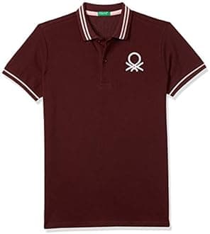United Colors of Benetton Boy's Cotton Regular Fit Polo T-Shirt