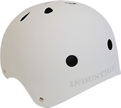 Industrial Flat White Skateboard Helmet [Small]