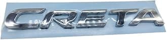 Car Name Emblem Monogram Logo Sign Badge Decals Sticker Chrome Plastic for (Creta)