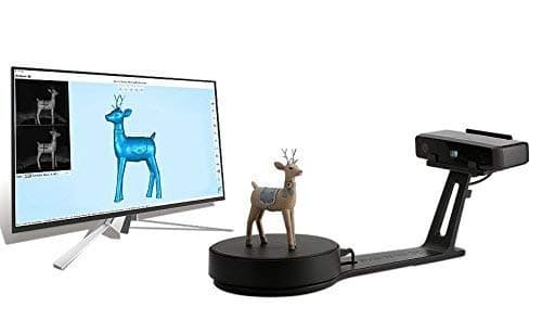 2021 New EinScan-SE White Light Desktop 3D Scanner with Tripod, 0.1 mm Accuracy, 8s Scan Speed, 700mm Cubic Max Scan Volume, Fixed/Auto Scan Mode, Lowest Cost Professional Level 3D Scanner