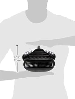 DINEWELL MELAMINE SQUARE HANDI WITH LID 20CM , BLACK, DWH3104B , 1 PC