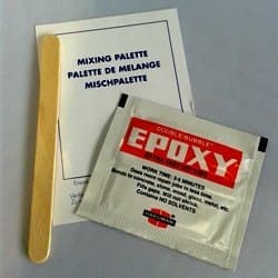 DOUBLE BUBBLE Red Two Part Epoxy Adhesive 1 x 3gm sachet kit