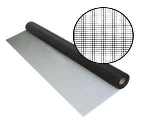 No-See-Um Small Insect Screen 20 x 20 Screen Mesh Roll - 60 inch x 100 feet - Tiny Mesh Screen Roll for Window, Door, or Patio Screening and Replacement, Charcoal