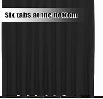 Easy-Going Outdoor Curtains Waterproof Windproof Weatherproof Curtain for Patio, Cabana, Porch, Pergola and Gazebo, Grommet Top and Tab Bottom Drape, 1 Panel, 150x84 inch, Black