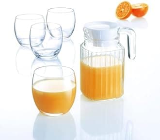 Luminarc Quadro Fridge Jug - White Lid, 0.5l, A75201