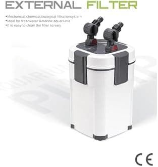 Jainsons Pet Products Aquarium External Canister Filter Sobo AQ Series Ultra-Quiet, Fish Tank Adjustable Flow Rate Aquarium Fish Tank Filter (11W, Flow Rate1000L/H Sobo AQ-903F)