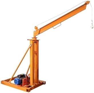 Lifting Cranes For Construction Site Decoration, Small Household Hoists + Bracket for Outdoor Indoor Loading JIYAMI'EN EL (Color : 500kg 30m 220v frame 2fans)