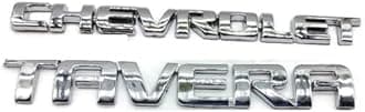 Car Emblem Monogram Logo Badge Decals Sticker Full Chrome Plastic for (Chevrolet Tavera)