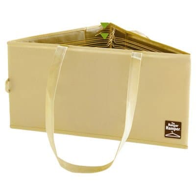 Khaki Hanger Hamper [Set of 2]