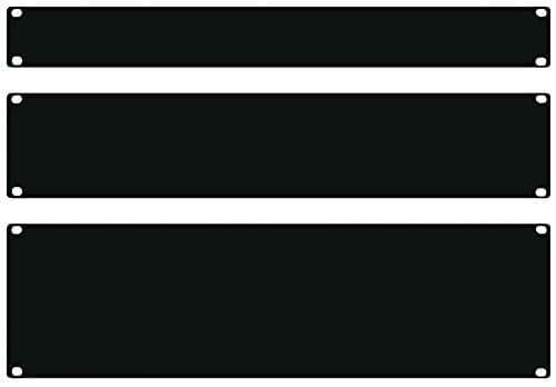 19 Inch BLANKING PLATE - 2U, BLACK