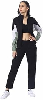 Sports Zipper Running Summer Track Suit | Gym Wear For Women Set | Track Suit For Women | Yoga | Trekking | Gym Tshirt and Pants | Summer Jacket | Tracksuit