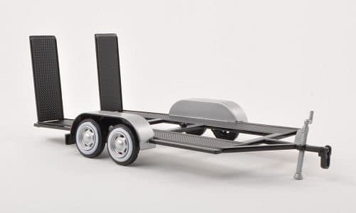 Trailer for 1:24 Models, Black/Silver, 0, Model Car,, Motormax 1:24