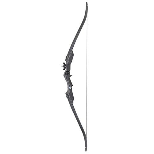 Hellbow Set Recurve Bow 20 lbs and 85 FPS for right-handed, black color, an ideal set for the young archer