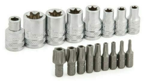 Titan Tools 16160 17-Piece External Torx Socket and Bit Set
