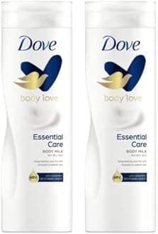 Body Love Essential Care Body Milk for Dry Skin, With Ceramide Restoring Serum 48h, 400ml (Pack of 2)