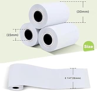 PeriPeri 56mm/ 2inch Thermal Paper Roll Dia 30mm Length 9 Meters Extra Black ...