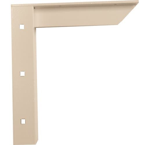 Concealed Shelf Support Bracket 12" White 1 pair