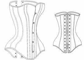 1870-1895 Late Victorian Corset Pattern