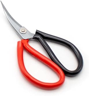 iDili Table Tennis Rubber Scissors, Elbow Bent Sharp Blade Carbon Steel Cutter, Ergonomic Handle for Professional Ping Pong Bat Racket Adhesive Trimming(B)