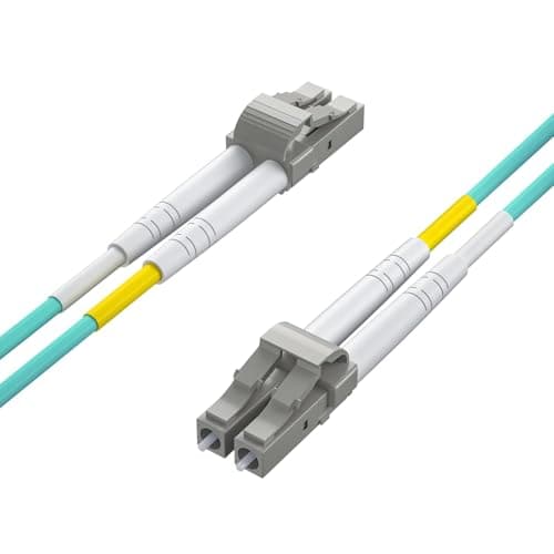 ipolex LC to LC Fiber Patch Cable Multimode, 10Gb OM3 Fiber Optic Cable, Duplex 50/125μm Fiber Optic Internet Cable, LSZH Fiber Optic Jumper for MMF SFP/SFP+ Transceiver, 3-m, 1-Pack.