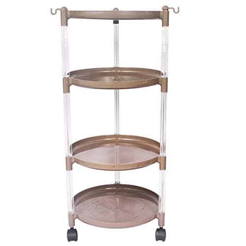 Ebee 4 Rack Kitchen Trolley,Brown