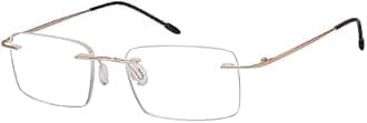Eyekepper Frameless Reading Glasses for Men Reading - Rectangle Rimless Reader Eyeglasses