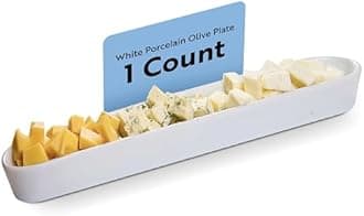 Porcelain Siluro Olive Plate 12 inches 1 Count Box