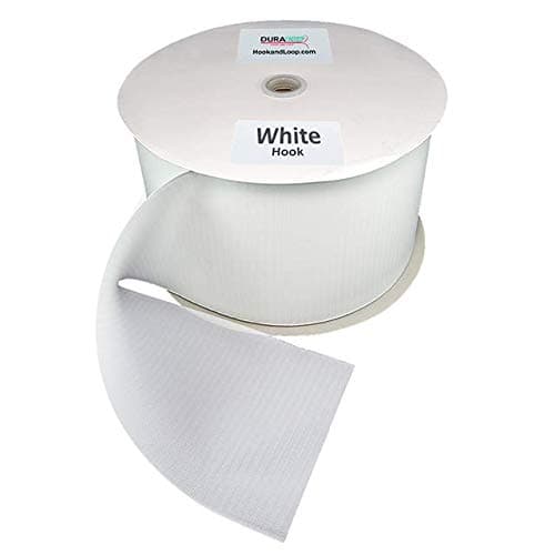 DuraGrip® Brand - 6" White Hook Sew-On | Hook Side Only, Loop Side Sold Separately