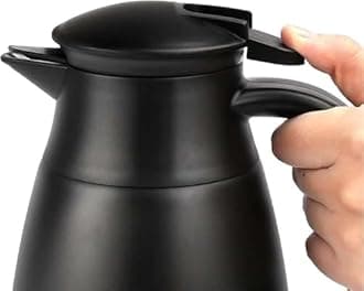 68oz Coffee Carafe Airpot Insulated Coffee Thermos Urn Stainless Steel Vacuum Thermal Pot Flask Dispenser, Coffee Carafes for Keeping Hot Water, Tea, Beverage - Keep 12 Hours Hot, 24 Hours Cold-Black