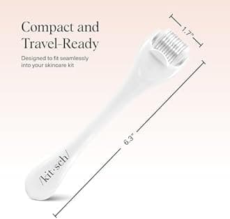 Microneedle Roller, Anti-Aging and Wrinkle Minimizing Dermaroller for Face.25mm Micro Needle Facial Roller, 540 Needle Face Roller with Storage Case By Kitsch