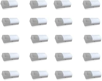 PHILIPS 6.5-Watt LED Bulk Head Light |WT140W LED7S Bulk Head Light for Office, Shop & Outdoor Lighting | Colour : Crystal White, Pack of 20