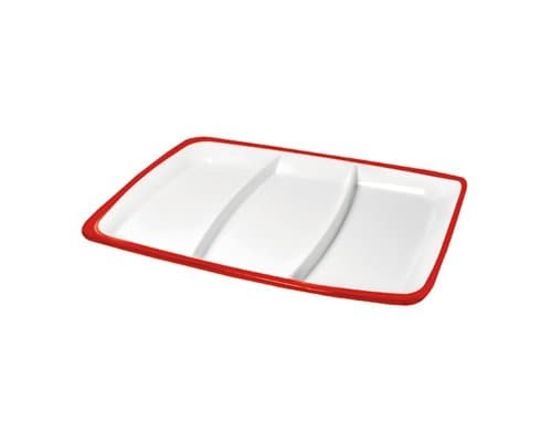 Omada Red Ruby Square Hors D'Oeuvre Tray
