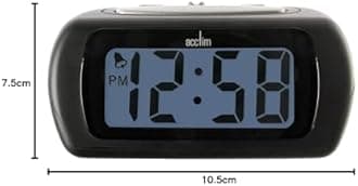 Acctim 12343 Auric Alarm Clock, Black by Acctim