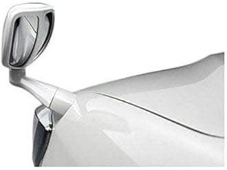 Acrylic Front Fender Bonnet Mirror SUV Wide Angle Mirror for Toyota Fortuner (White)
