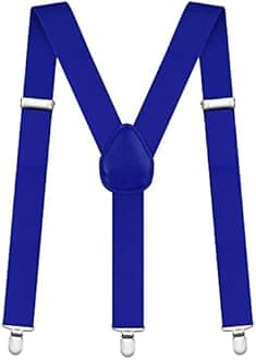 AOMIG Men's Braces with Strong Metal Clips, 3.5cm Wide Heavy Duty Suspenders