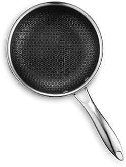 HexClad Hybrid Non-Stick 7" Fry Pan Cold Handle Dishwasher Oven Safe Induction Safe for All Countertops