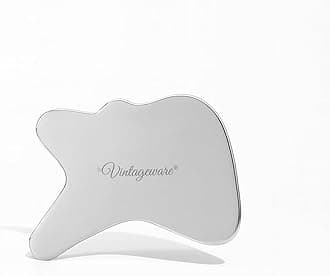 Vintageware® Stainless Steel Gua Sha Tool | Premium Guasha Tool for Face & Body | Gua Sha For Face | Relieves Back & Muscle Pain (R-Shape)