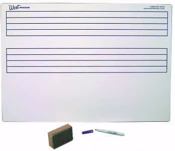 30 pack music whiteboards