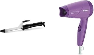 PHILIPS Curler, BHB862 and Dryer, HP8100/46 Combo (40 watts) Multicolor