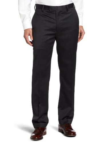 Louis Raphael Men's Modern Fit Flat Front Wool Blend Suit Separate Dress Pant